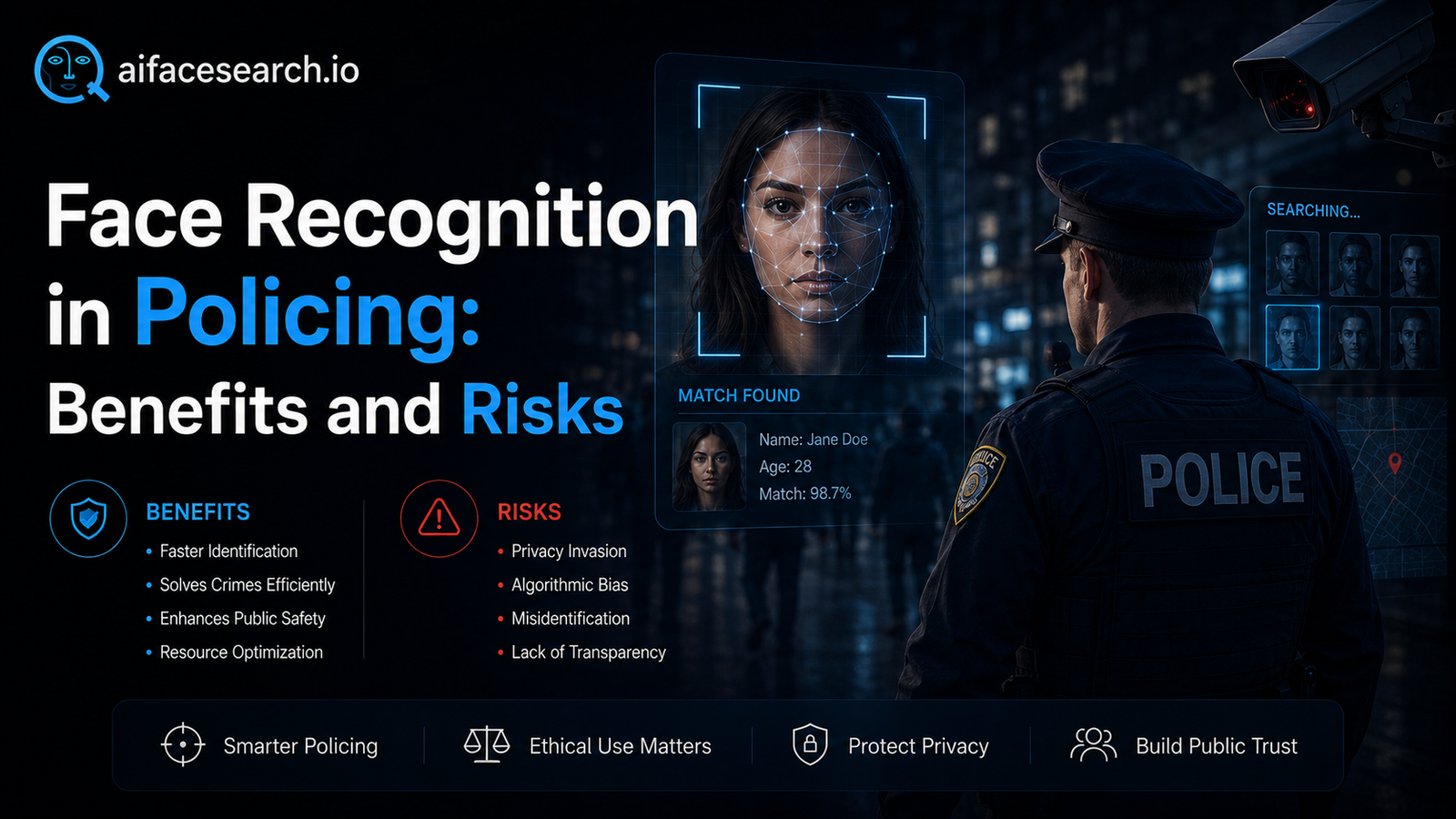 Face Recognition in Policing: Benefits and Risks